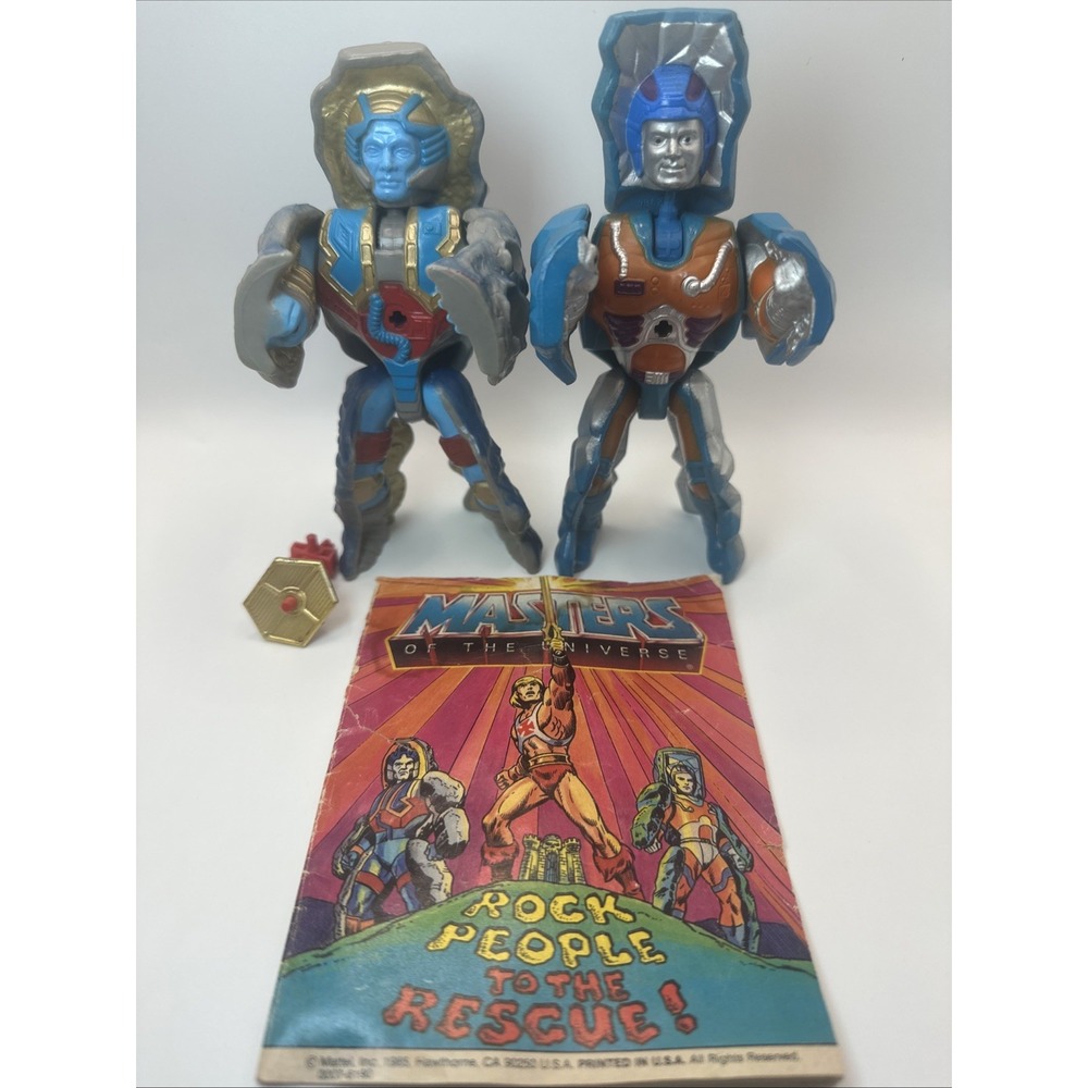 Vintage 1985 MOTU Stonedar Rokkon Lot Masters of the Universe Figure Comic